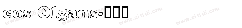 cos Olgans字体转换